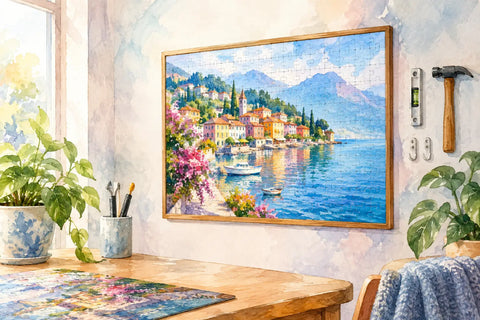 How to Hang Finished Plastic Puzzles at Home