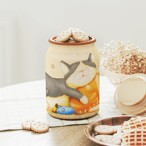 Take a Nap - Large Glass Jar Jigsaw Puzzle