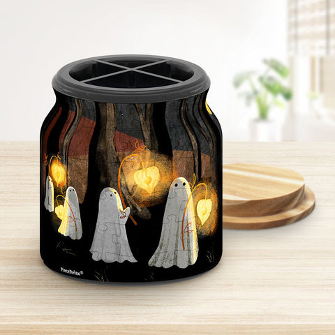 Pintoo BB1051 Spooky Night Walk - Medium Jar Jigsaw Puzzle by Katherine Blower
