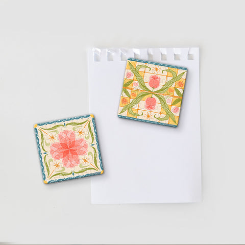 Pintoo D1601 Tulip Tile - 6 x 16pcs Jigsaw Puzzle Magnets
