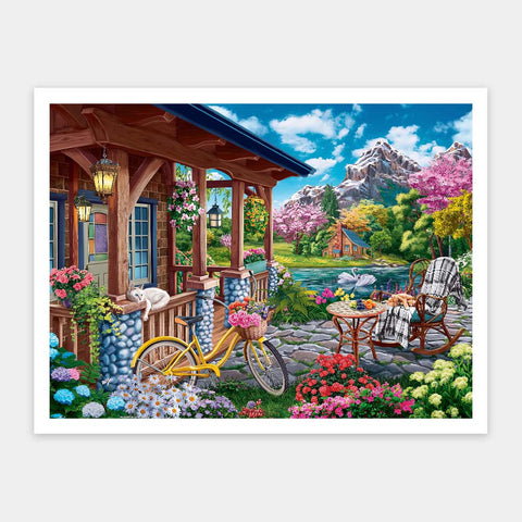 Pintoo H3518 Colourful Lake House by Image World - 1200 Piece Jigsaw Puzzle