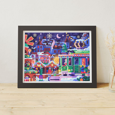 Pintoo H3646 Christmas Fair in Old Town - 1200 Piece Jigsaw Puzzle