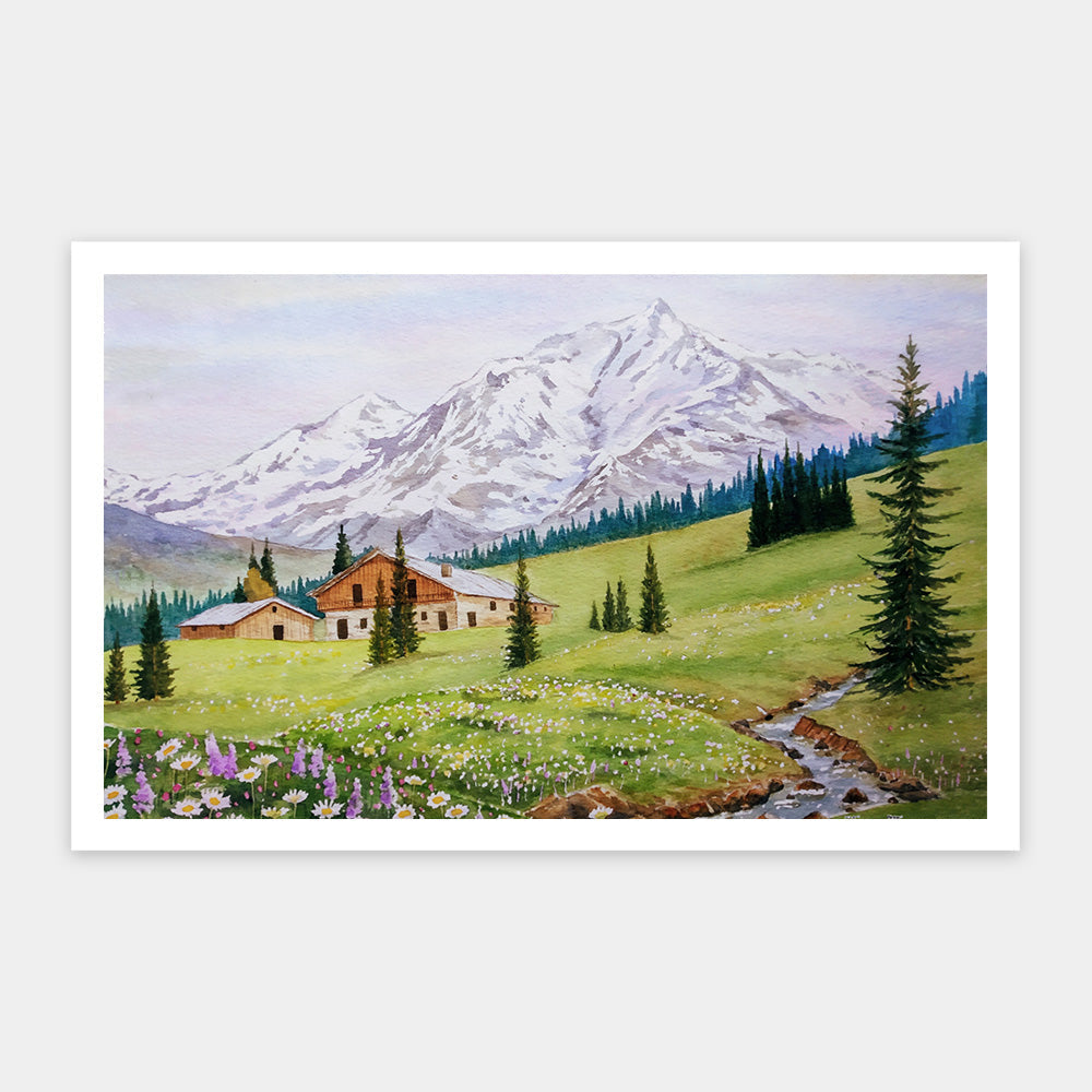 Mountainous Tranquility 1000 Piece Jigsaw Puzzle – Puzzle Art Store