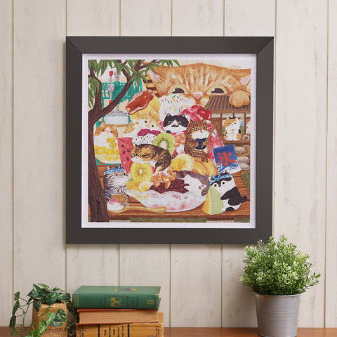 Pintoo H3876 Cat Ice Cream Shop - 900 Piece Jigsaw Puzzle by Keyto