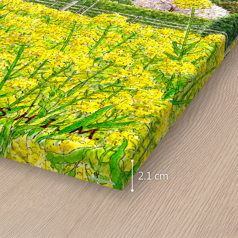 Pintoo HN1419 Rapeseed Blossoms In Full Bloom - 2176 Piece Jigsaw Puzzle by Tadashi Matsumoto