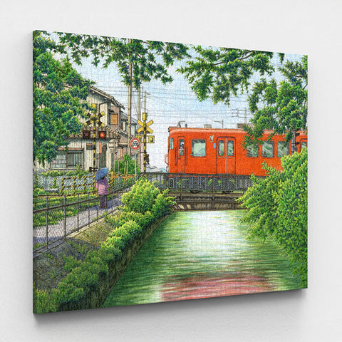 Pintoo HN1420 Sailing Across The River - 2176 Piece Jigsaw Puzzle by Tadashi Matsumoto
