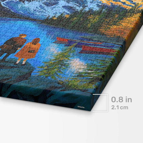 Pintoo HN1459 Moraine Lake Promise - 696 Piece Jigsaw Puzzle by Paco Yao