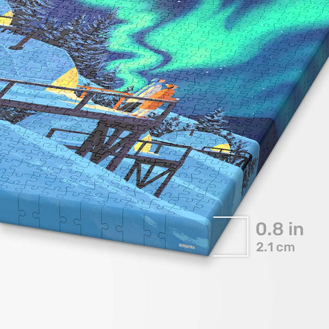 Pintoo HN1460 Aurora - 696 Piece Jigsaw Puzzle by Paco Yao