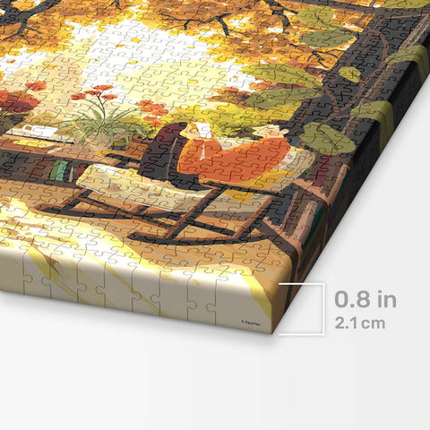 Pintoo HN1461 Autumn Weekend - 696 Piece Jigsaw Puzzle by Paco Yao