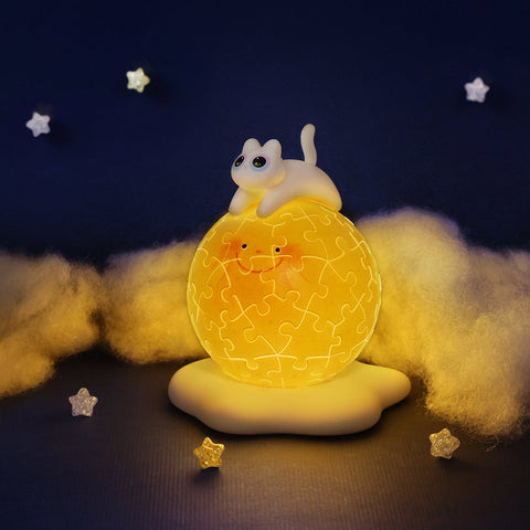 Pintoo J1145 Moon and Sunshine by Little Oil Art - Puzzle Sphere Light Jigsaw Puzzle