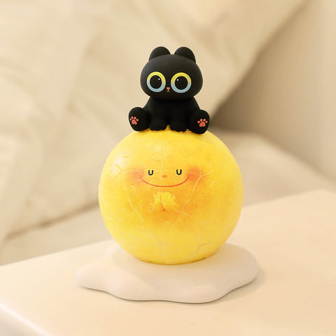 Pintoo J1171 Moomoon on the Moon - Puzzle Sphere Light Jigsaw Puzzle by Little Oil Art