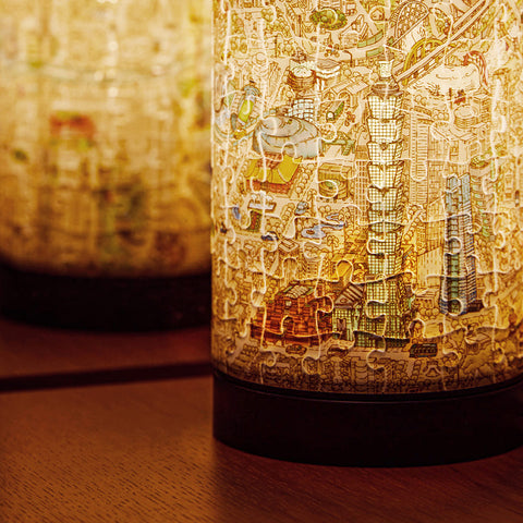 Pintoo JB1016 Taipei Map - Puzzle Table Lamp Jigsaw Puzzle by Tom Parker