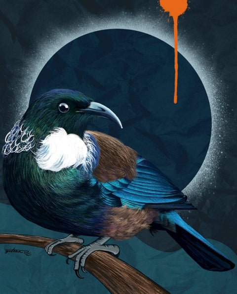 Pintoo NZ007 Midnight Tui and Harakeke - 2000 Piece Jigsaw Puzzle by Yihan