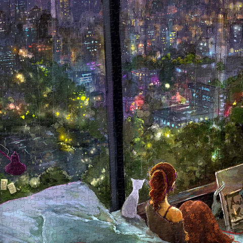 Pintoo U1043 Rainy Night - 1008 Piece Jigsaw Puzzle by endmion1
