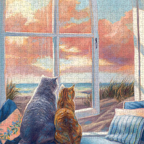 Pintoo U1055 Enjoying the View - 1008 Piece Jigsaw Puzzle by Lucie Bilodeau