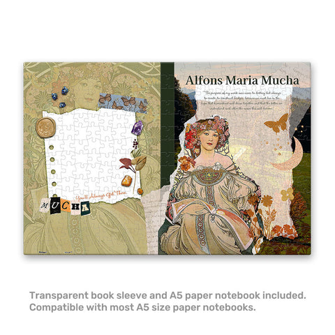 Pintoo YA1057 Reverie Diary by Alphonse Mucha - A5 Book Cover