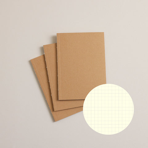 A6 Grid Pages - Notebook Refill
