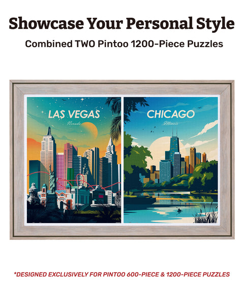 Pintoo W1182 Zephyr Professional Jigsaw Puzzle Frame (Vertically Combined 2400pcs) - view 5