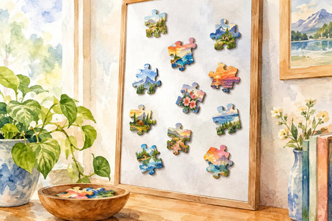 How to Display Puzzle Magnets With Style