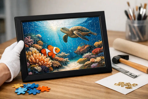 How to Frame Plastic Puzzles Properly