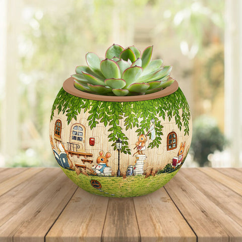 How to Assemble 3D Puzzle Planters at Home