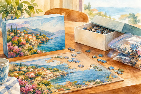 How to Store Unfinished Jigsaw Puzzles Safely