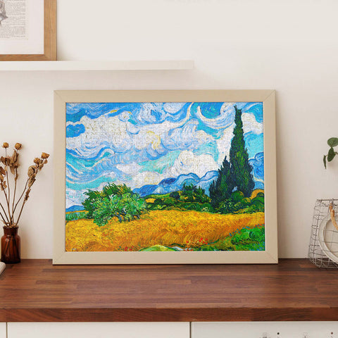 PieceRelax - Wheat Field with Cypresses - PieceClicks 1008 Pieces [U1110] - Vincent Van Gogh