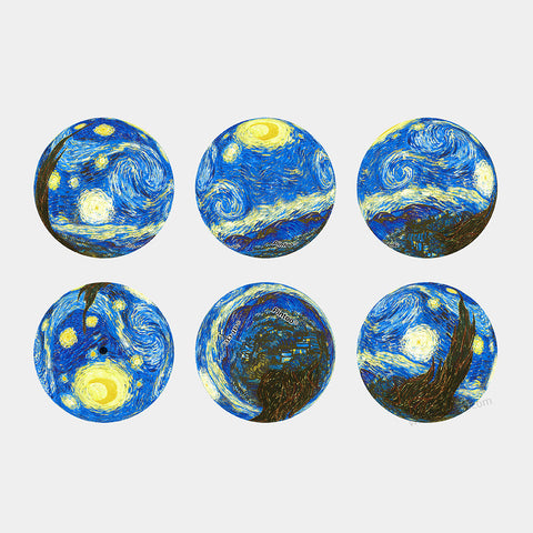 Pintoo A3081 The Starry Night, June 1889 - Puzzle Keychain Jigsaw Puzzle by Vincent van Gogh