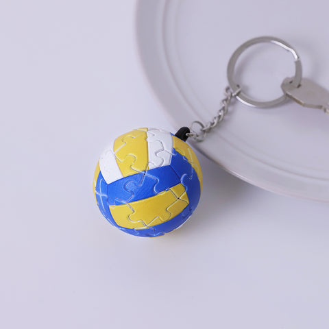 Pintoo A3855 Puzzle Keychain - Puzzle Keychain Jigsaw Puzzle by Volleyball
