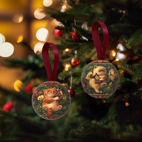 Pintoo A3956 Kitty Angels - Three 3-inch Puzzle Ornaments by Phoenix Chan