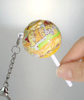 Pintoo - Pompompurin Series - Pudding Flavor - Lollipop Puzzle Keychain [A4009]