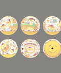 Pintoo - Pompompurin Series - Pudding Flavor - Lollipop Puzzle Keychain [A4009]