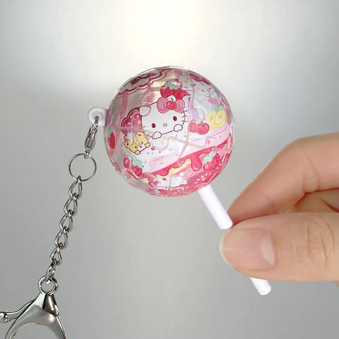 Pintoo - Hello Kitty Series - Strawberry Flavor - Lollipop Puzzle Keychain [A4012]