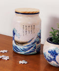 PieceRelax - The Great Wave of Kanagawa - Large Puzzle Jar 128 Pieces [BA1023] - Hokusai