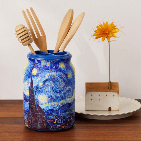 PieceRelax - The Starry Night - Large Puzzle Jar 128 Pieces [BA1024] - Vincent Van Gogh