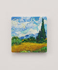 Pintoo D1253 Wheat Field with Cypresses by Vincent van Gogh - 16pcs Jigsaw Puzzle Magnet