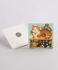 Pintoo D1310 Ginger Cat by Cotton Lionm - 16pcs Jigsaw Puzzle Magnet