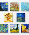 Pintoo D1600 Van Gogh's Palette - 8 x 16pcs Jigsaw Puzzle Magnets by Vincent van Gogh