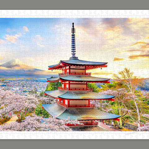 Fuji Sengen Shrine, Japan - 800 Piece Jigsaw Puzzle