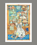 Pintoo H2350 Little White Tiger's Collection Cabinet by Cotton Lion - 600 Piece Jigsaw Puzzle