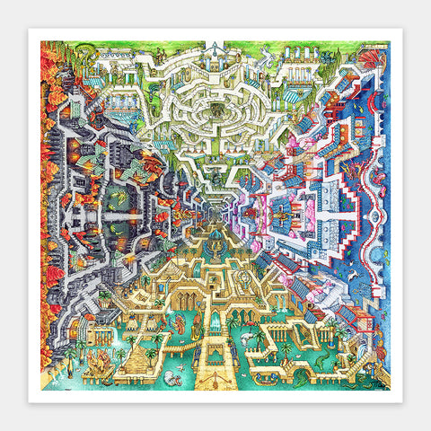 Myth Maze - 1600 Piece Jigsaw Puzzle