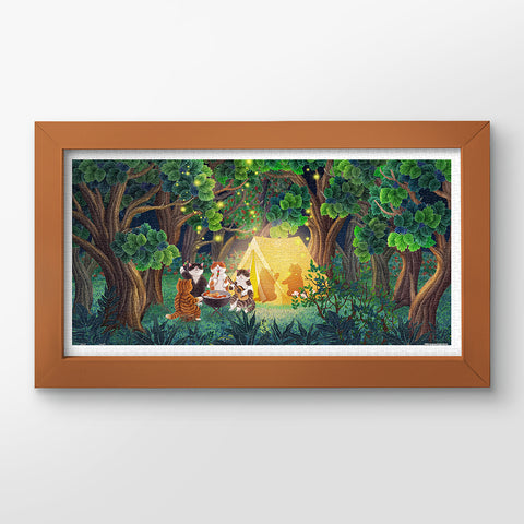 Pintoo H3180 Camping Holiday - 800 Piece Jigsaw Puzzle by Nyangsongi