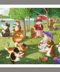 Pintoo H3183 A Sunday Afternoon on the Island of Cat - 1000 Piece Jigsaw Puzzle by Nyangsongi