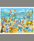 Pintoo H3275 Dogs Beach by Peter Adderley - 1200 Piece Jigsaw Puzzle