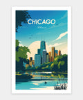Pintoo H3304 World Travel by Studio Inception - Chicago - 600 Piece Jigsaw Puzzle