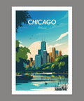Pintoo H3304 World Travel by Studio Inception - Chicago - 600 Piece Jigsaw Puzzle