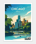 Pintoo H3309 World Travel by Studio Inception - Chicago - 1200 Piece Jigsaw Puzzle