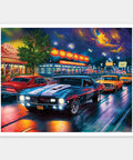 Pintoo H3443 Rain on the Boulevard by Bigelow Illustrations - 2000 Piece Jigsaw Puzzle