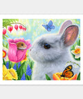 Pintoo H3444 Little Friend in the Tulips by Bridget Voth - 500 Piece Jigsaw Puzzle