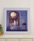 Pintoo H3453 Viewing the Moon by  Limduey - Kitten's Life Routine - 900 Piece Jigsaw Puzzle